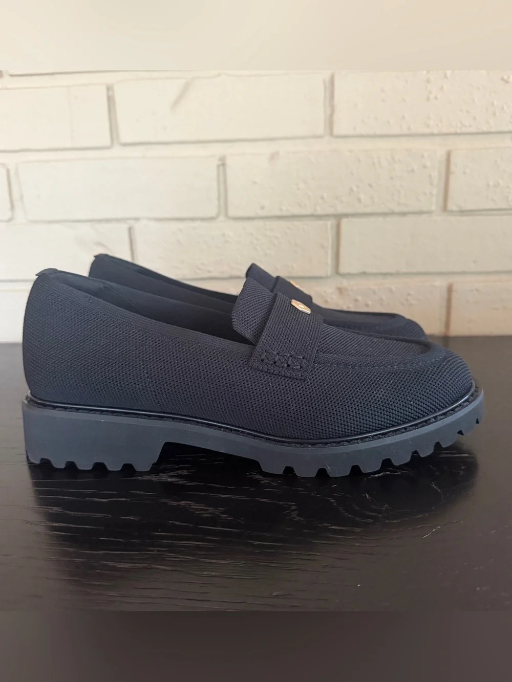 NEW Vivaia Francesca Women's Round-Toe Platform Chunky Heel Loafers 38.5 US 7.5